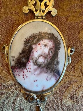 Jesus necklace  I purchased in Jerusalem Religious Portrait -  . Priceless